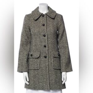 Doen Black and White Herringbone Trench Coat. This is a $600 brand new